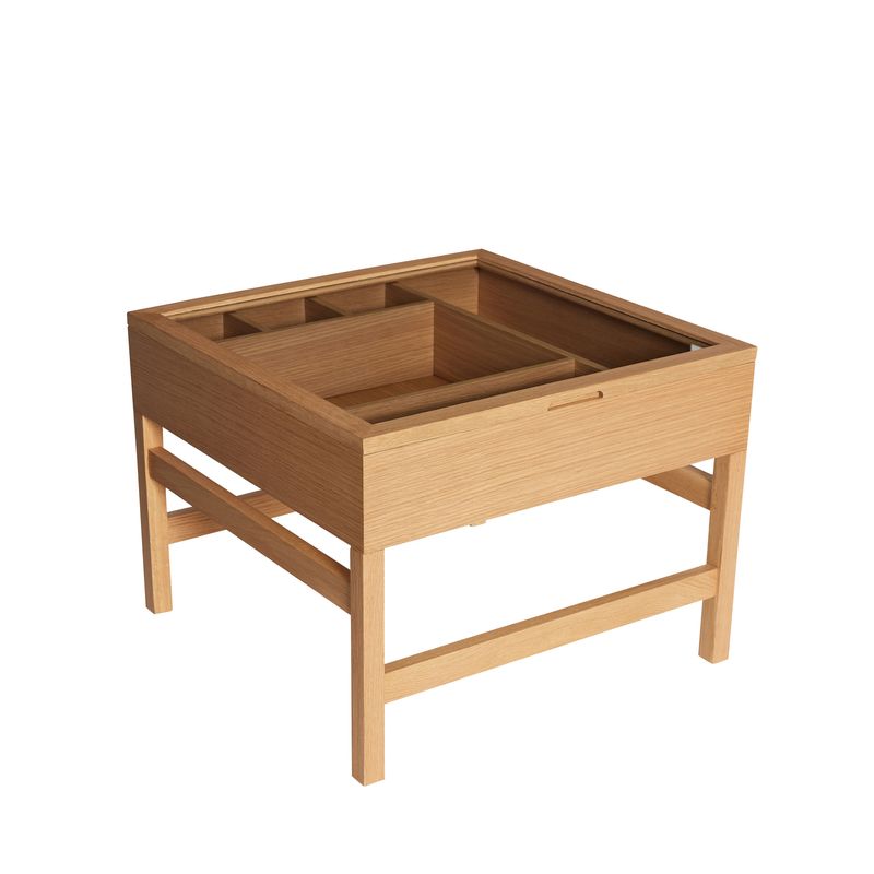 Hübsch Glitz Soffbord Nature 60x60xh45cm