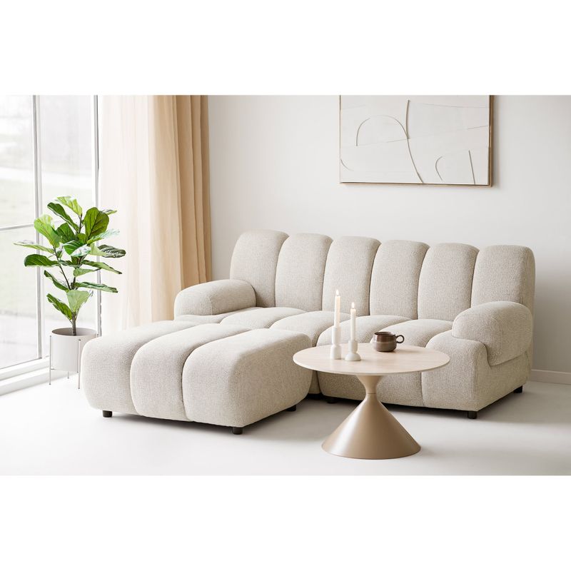 House Nordic Taza 2.5 sits modulsoffa med puff Sand