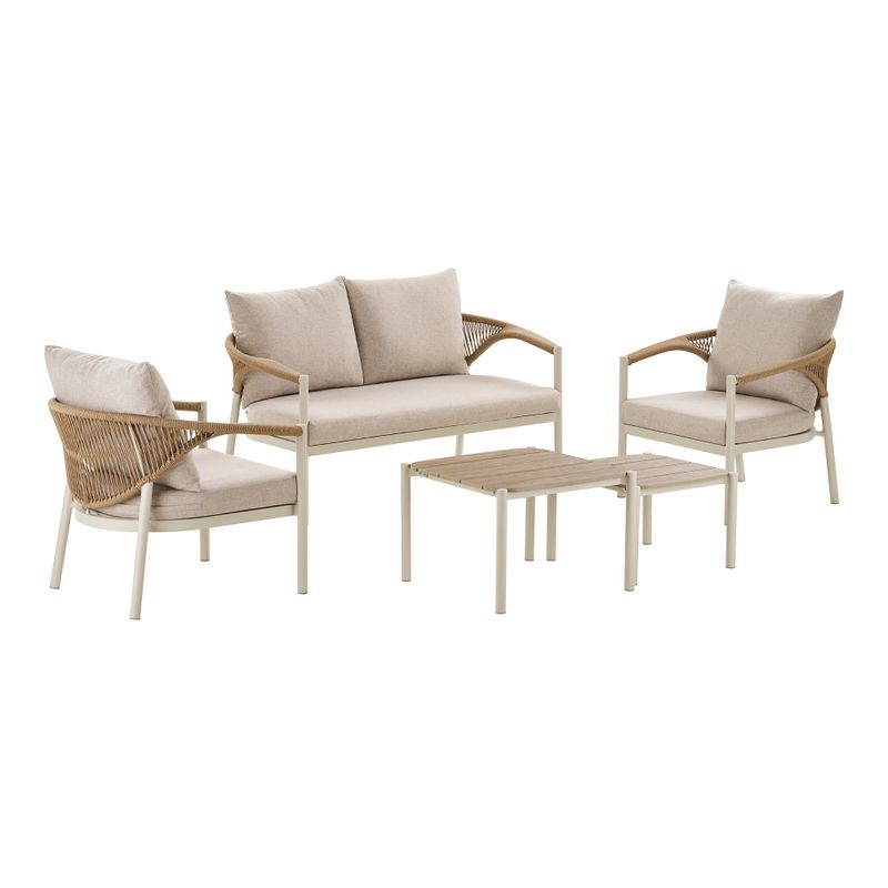 House Nordic Abela Loungeset Sand/Naturell