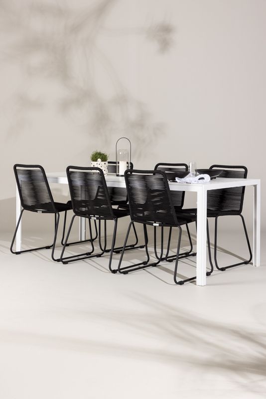 Venture Home Break Rektangulär Matgrupp med Lindos Stolar