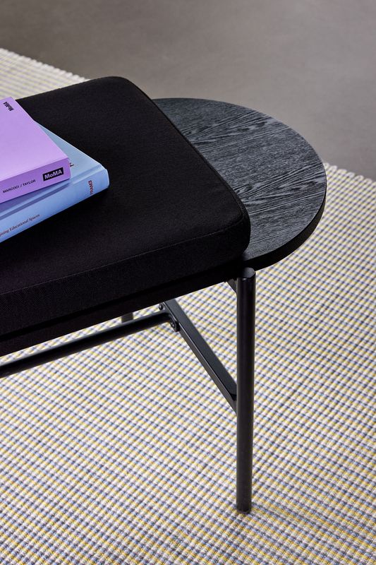 Hübsch Norm Bänk Svart 180x45xh49cm