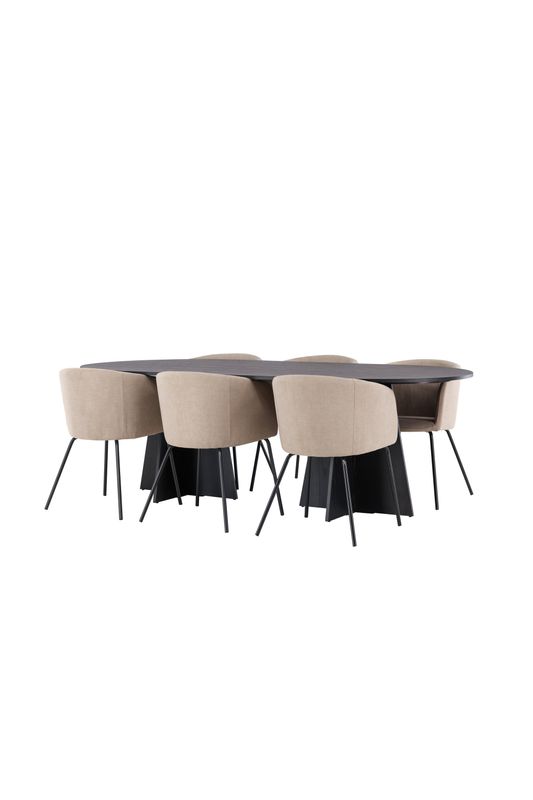 Venture Home Matgrupp Bootcut med Stolarna Berit