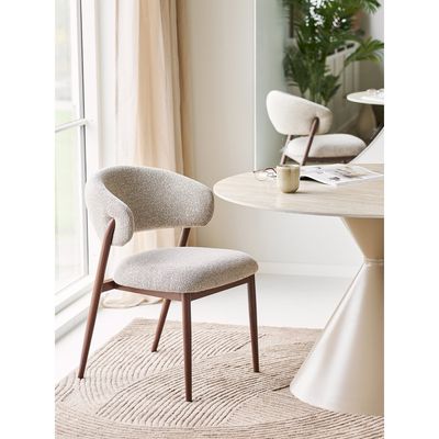 House Nordic Cavi Matstol Sand / Valnöt 2-pack