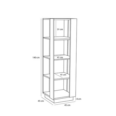 Hübsch Merge Hyllenhet Natur 45x45xh140cm
