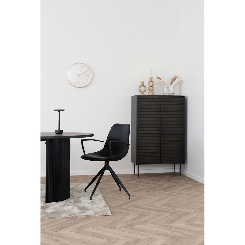 House Nordic Monaco Matstol Svart 2 st