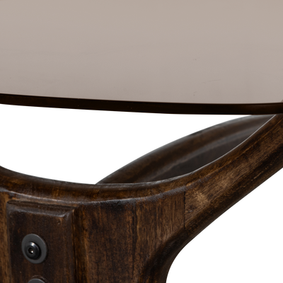 WOOOD Flash Soffbord i Mangoträ och Glas