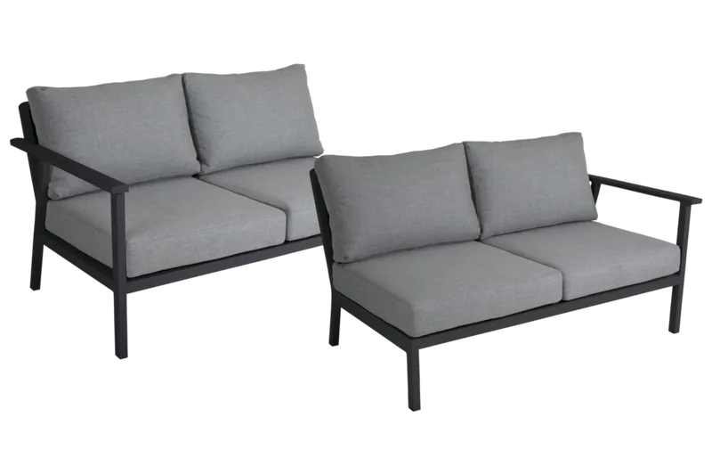 Brafab Samvaro Höger+Vänster Avslut 2-Sits Antracit