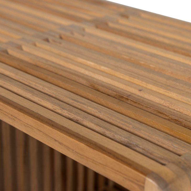 WOOOD Jasmijn Sidobord Återvunnet Teak - Set om 2