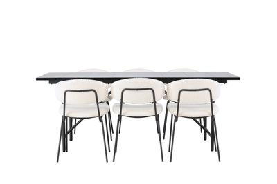 Venture Home Matgrupp Astrid med Stolarna Chico