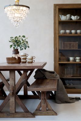 Chiq Antique Versailles Ljuskrona med droppformade glasprismor