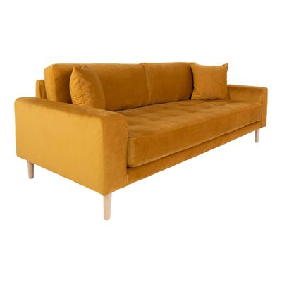 House Nordic Lido 3-sits soffa Senapsgul