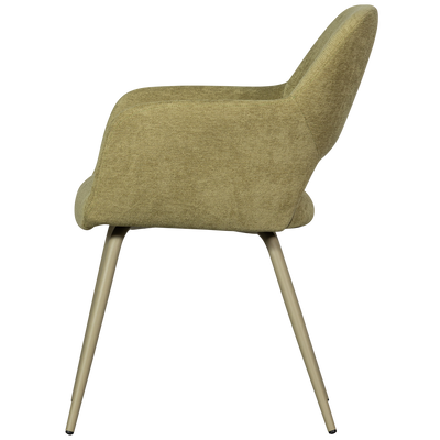 WOOOD Jenny Matstol i Väv Tyg Salviagrön 2 st