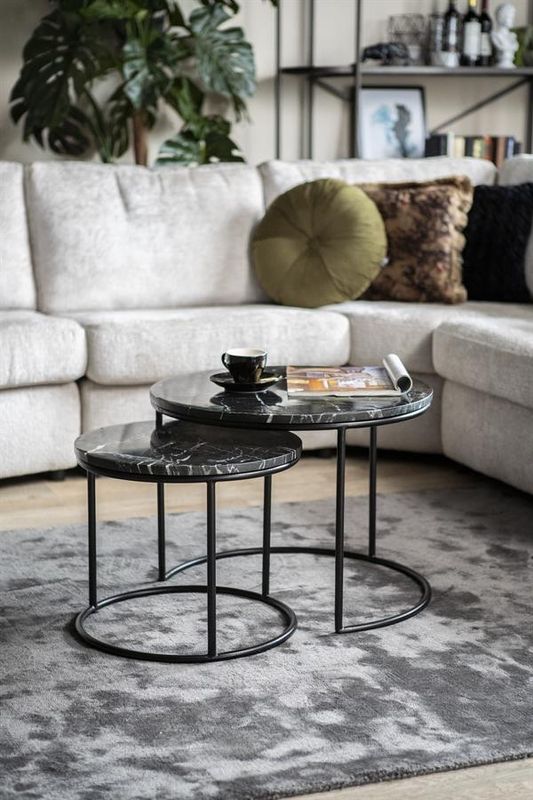 By Boo Romeo Soffbord Svart (set om 2)