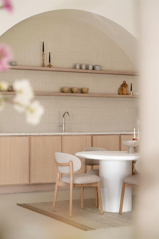 Eleonora Stol Mikky Natur - Taupe