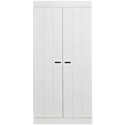 WOOOD CONNECT 2-Dörrars Klädskåp Vit