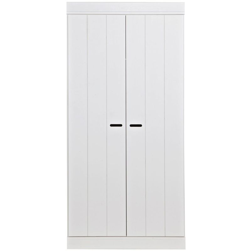 WOOOD CONNECT 2-Dörrars Klädskåp Vit