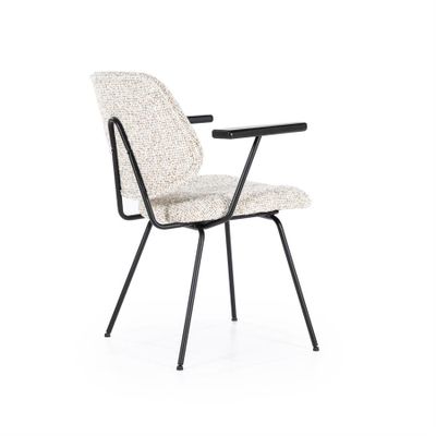 Eleonora Stol Jon med armstöd - Beige Maywood