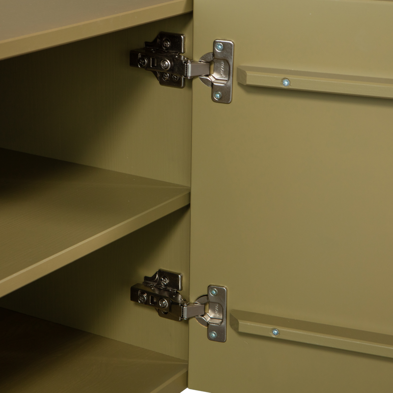 WOOOD BASU TV-Bänk 200 cm Furu Mossgrön