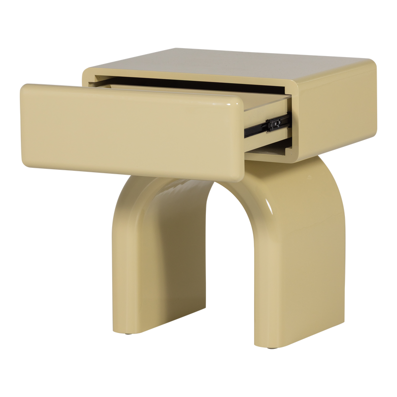 WOOOD Zorel Sängbord i Högglans Mjukrosa