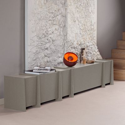 WOOOD BROCK TV-bänk 102 cm Askfanér Varmgrå