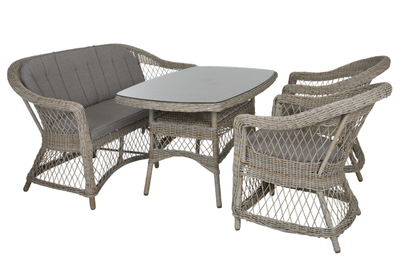 Brafab Kamomill 2-sits Soffa i Konstrotting med Dyna