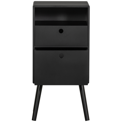 WOOOD Ozzy Sängbord Högt Svart Trä