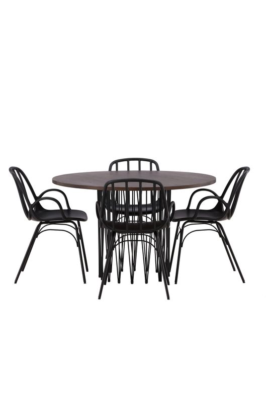 Venture Home Matgrupp Stone med Dyrön Stolar