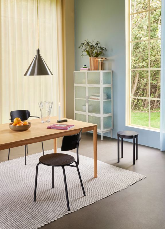 Hübsch Poppy Matta Stor Grå/Vit 200x300cm