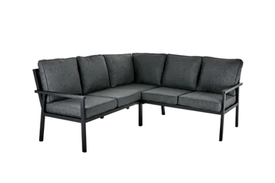 Brafab Rana hörnsoffa hög svart