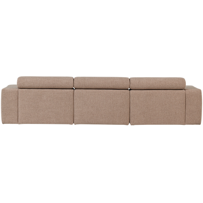 WOOOD NOVI Schäslongsoffa Vänster Bouclé Mullvad