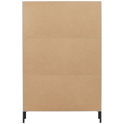 WOOOD XAM Vitrinskåp i Grått Trä [FSC] Cloud