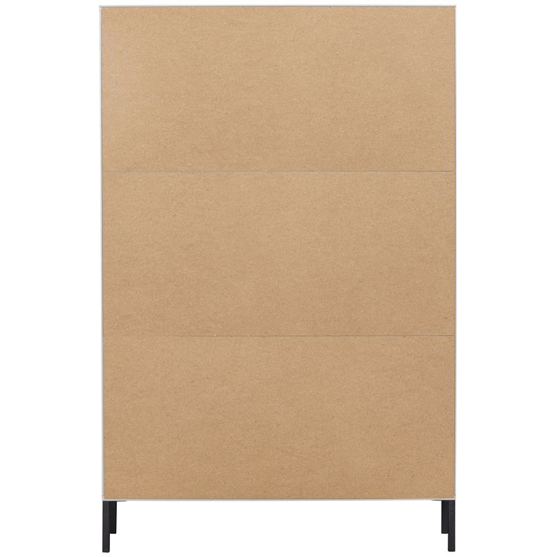 WOOOD XAM Vitrinskåp i Grått Trä [FSC] Cloud