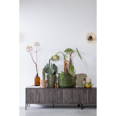 WOOOD New Gravure TV-bänk 100 cm i Askfanér Espresso