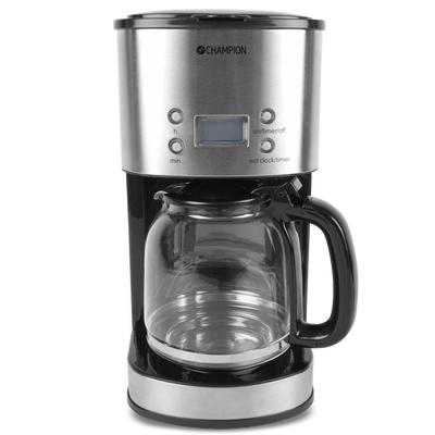 Champion Kaffebryggare Digital 12-koppar/1,5L KB210 Rostfri