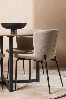 Venture Home Matgrupp Durango med 4 matstolar Modesto