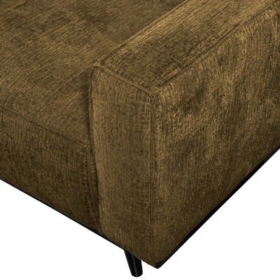 WOOOD Statement 3-sits Soffa 230 cm i Struktur Sammet Mässing