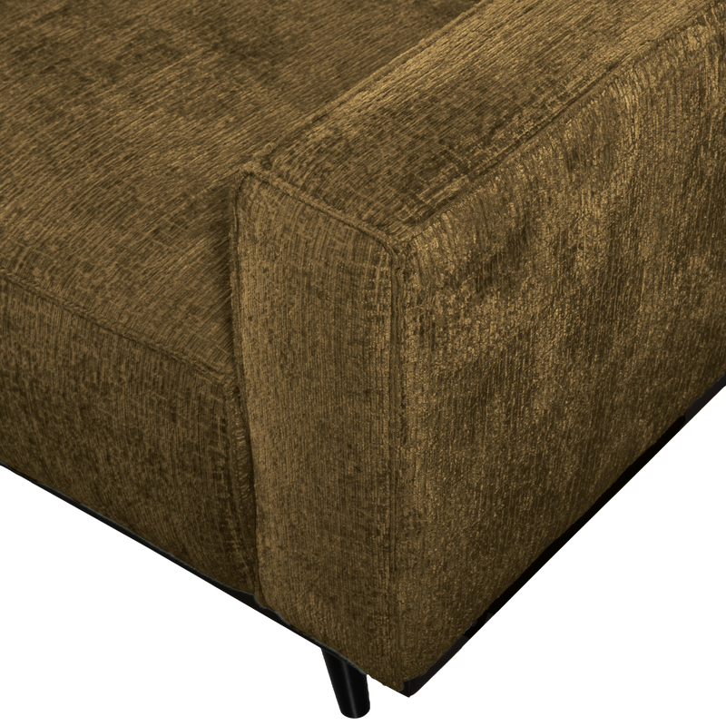 WOOOD Statement 3-sits Soffa 230 cm i Struktur Sammet Mässing