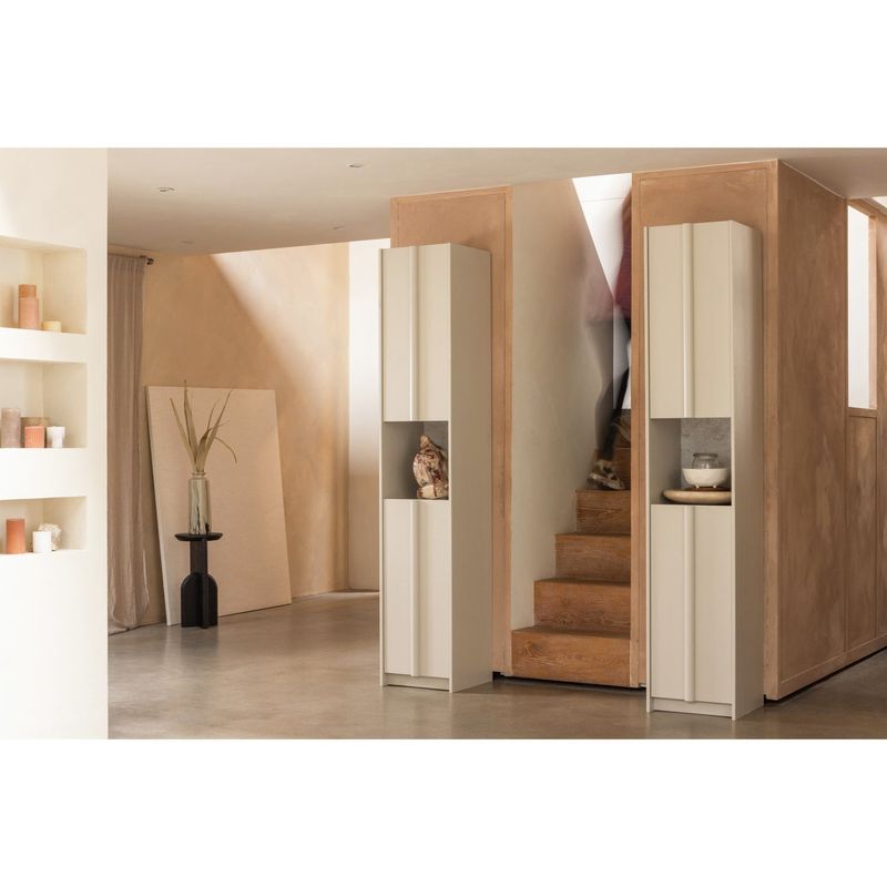 WOOOD Basu Litet Skåp 40cm Furu Dammet med Betongdekor