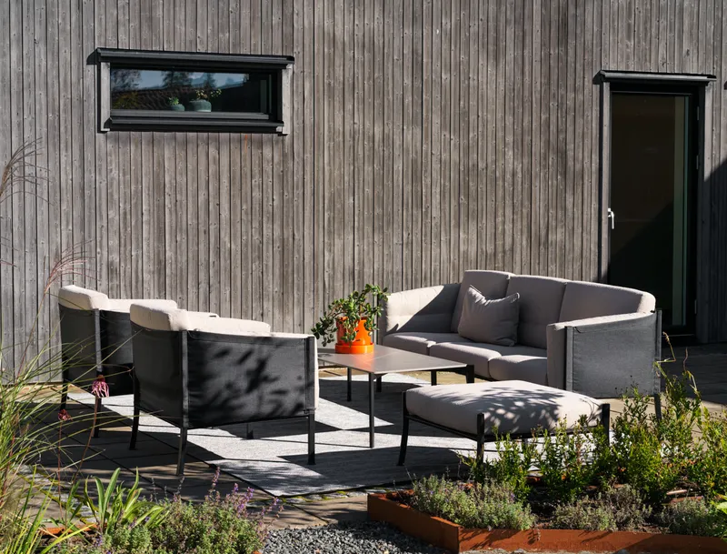 Brafab Delux Soffa Teddy Beige/Svart