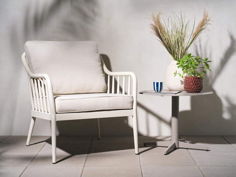 Brafab Collier Fåtölj Pearl White / Teddy Beige