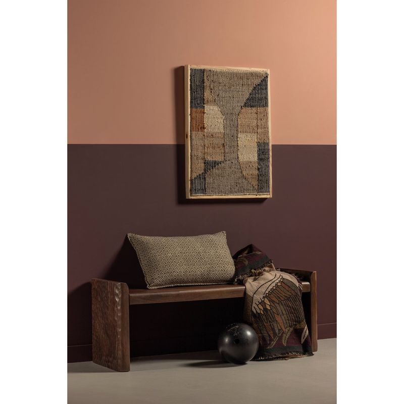 WOOOD Prop Bänk med Utformade Ben i Mangoträ Varmbrun