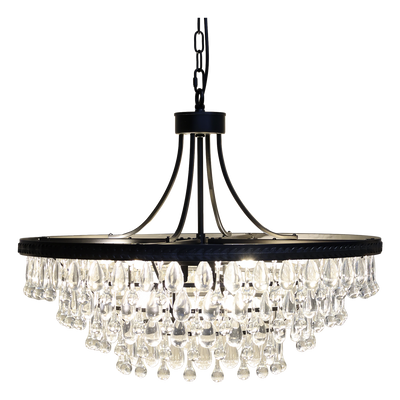 Chiq Antique Versailles Ljuskrona med droppformade glasprismor