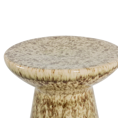 vtwonen Fleck Sidobord Keramik 43xØ35 cm Ljusbrun