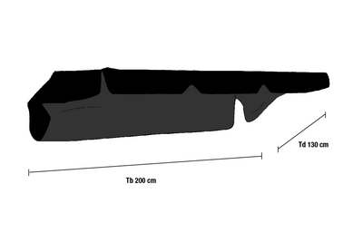 Brafab Olbia Svart Hammocktak
