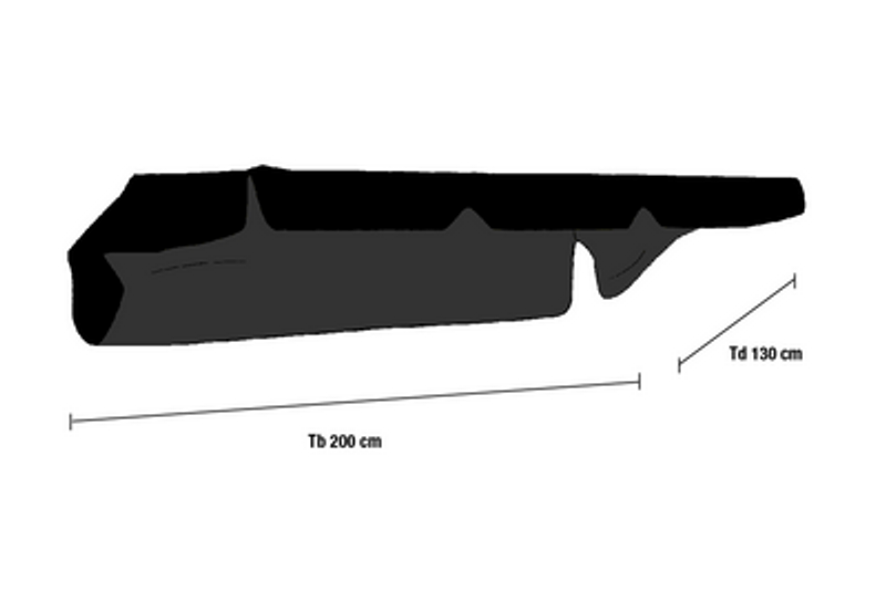 Brafab Olbia Svart Hammocktak