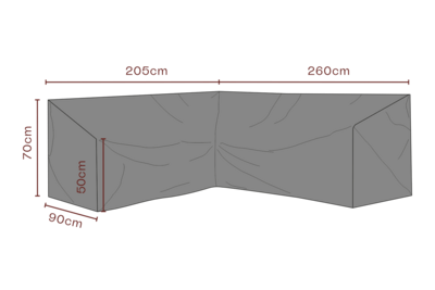 Brafab Möbelskydd Hörnsoffa 260/205x70 cm Premium