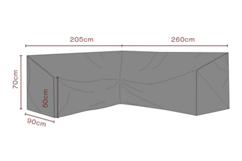 Brafab Möbelskydd Hörnsoffa 260/205x70 cm Premium