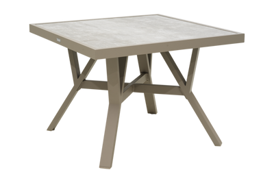 Brafab Samvaro bord 90x90 cm inkl glasskiva Khaki