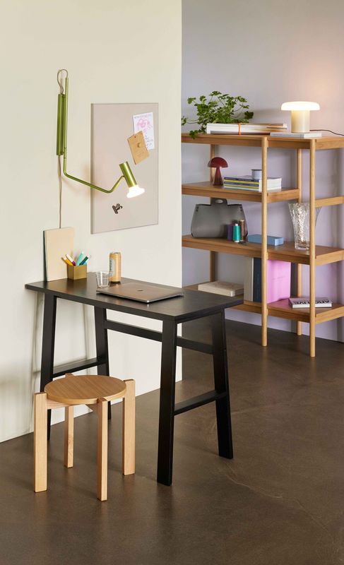 Hübsch Poke skrivbord svart 100 x 45 x H75 cm