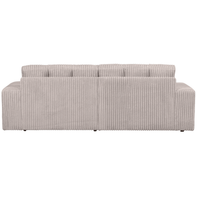 WOOOD Second Date 2-Sits Soffa i Ribbad Tyg, Natural